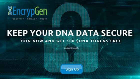 Get 100 DNA tokens free when you sign up to the Gene-Chain